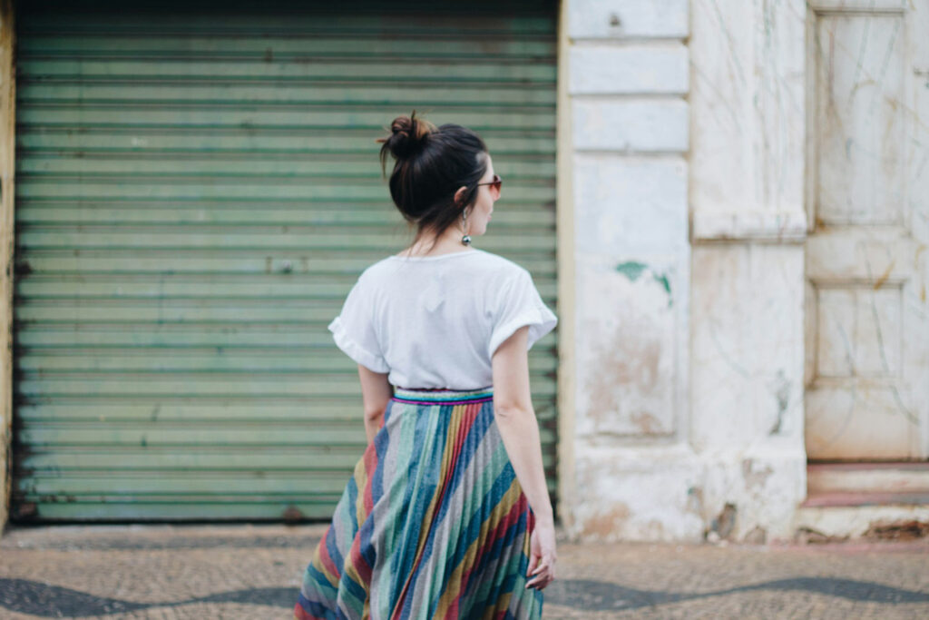 woman traveling alone