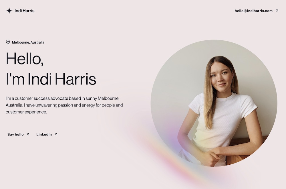 Indi Harris website