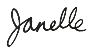 Janelle's handwritten signature