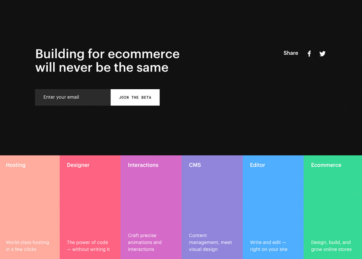 eCommerce website footer