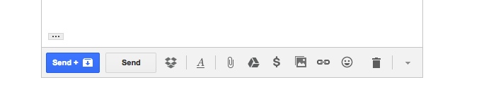 a screenshot of the send and archive button in Gmail