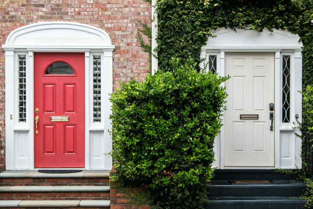 neighbors doors side by side