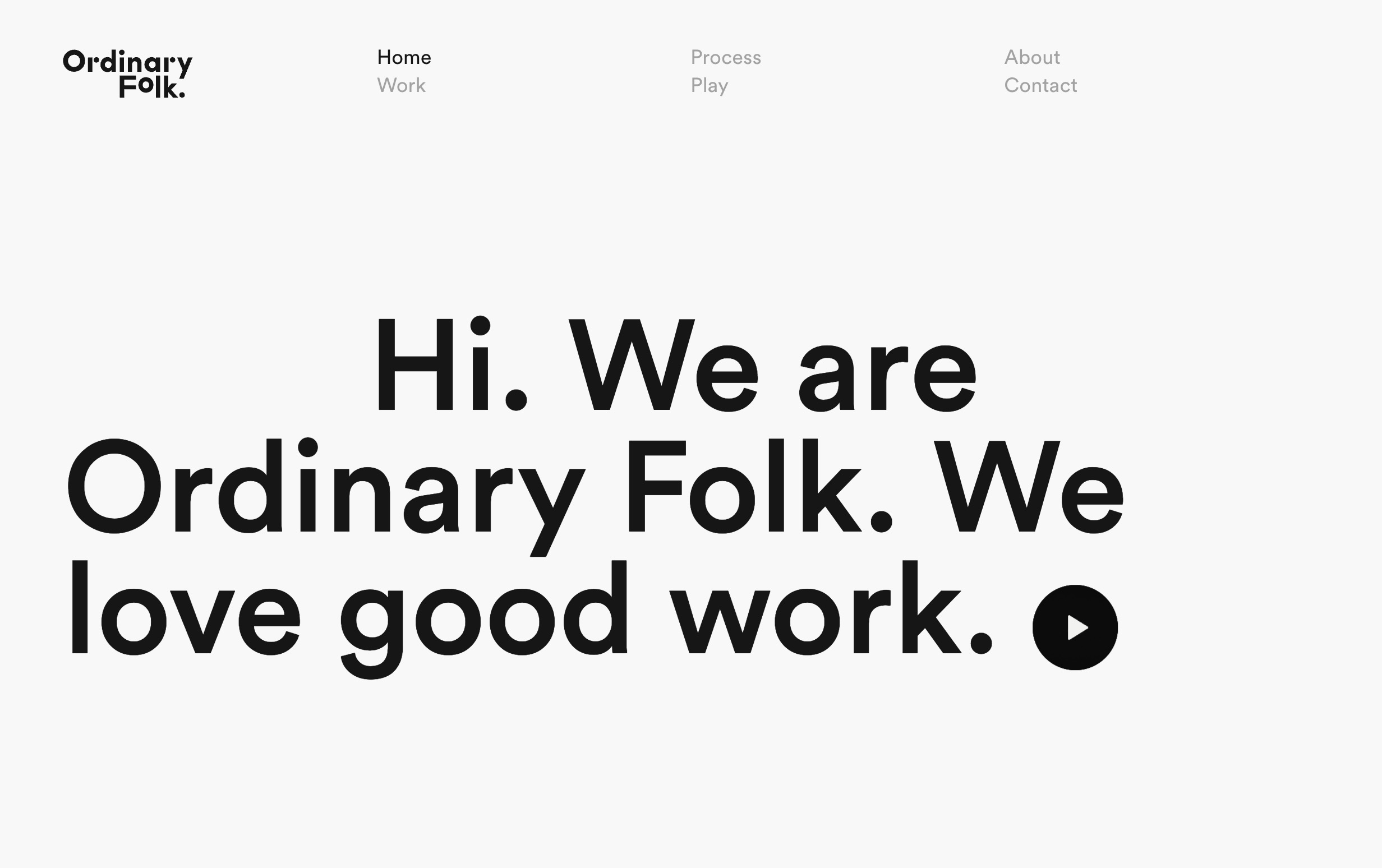 Screenshot of Ordinary Folk website